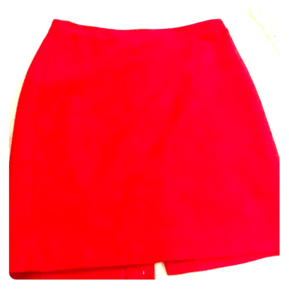 Cherry red J Crew pencil skirt